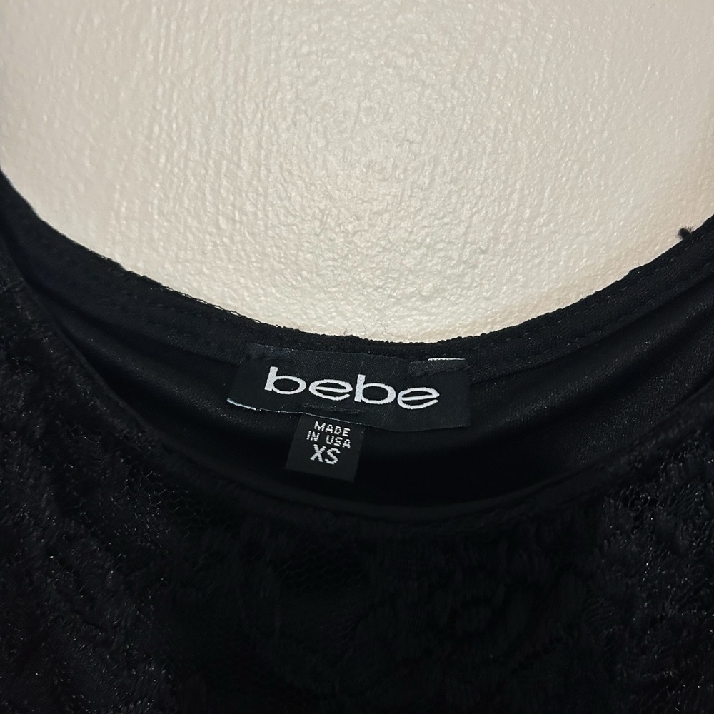 Black Bebe Lace Dress - Picture 2 of 2